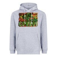 Heather Grey One lucky Cowboy St. Patrick's Day Heavyweight Hoodie - CowGirlArtShop