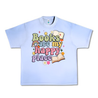 Grape Ice books are my happy place Urban Heavy Tee - MaliasSmallBusiness