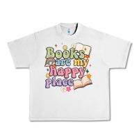 Lunar Rock books are my happy place Urban Heavy Tee - MaliasSmallBusiness