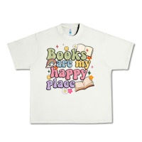 Pistachio books are my happy place Urban Heavy Tee - MaliasSmallBusiness