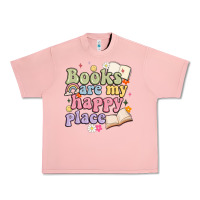 Salmon books are my happy place Urban Heavy Tee - MaliasSmallBusiness