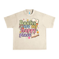 Sandshell books are my happy place Urban Heavy Tee - MaliasSmallBusiness