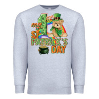 Heather Grey My first St. Patrick's Day Premium Sweatshirt - CowGirlArtShop