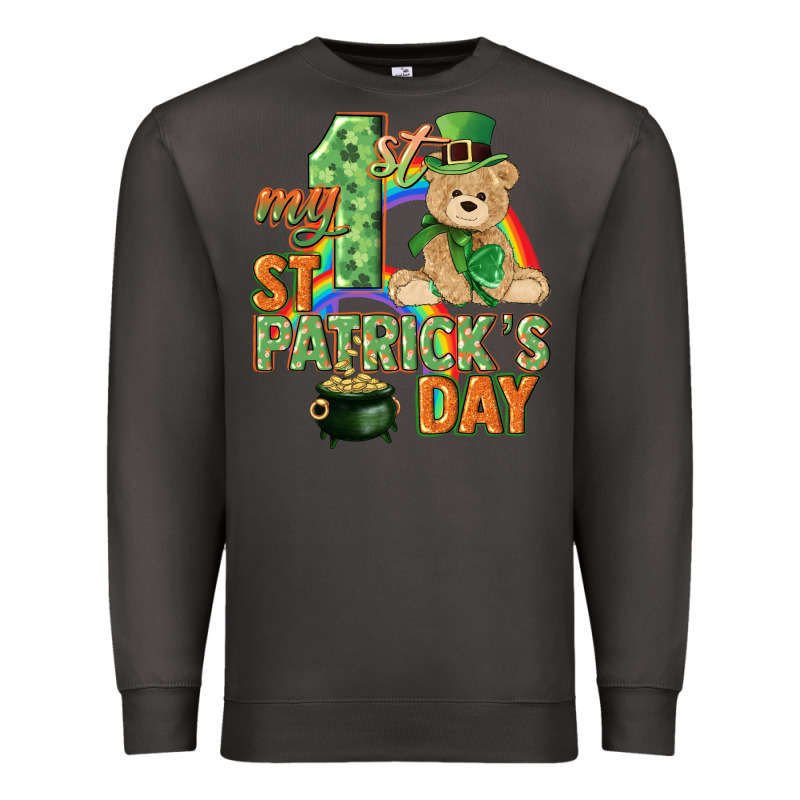 My First St. Patrick's Day Premium Sweatshirt by CowGirlArtShop | Teevron