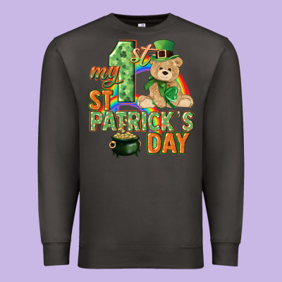 My First St. Patrick's Day Premium Sweatshirt Designed By Cowgirlartshop