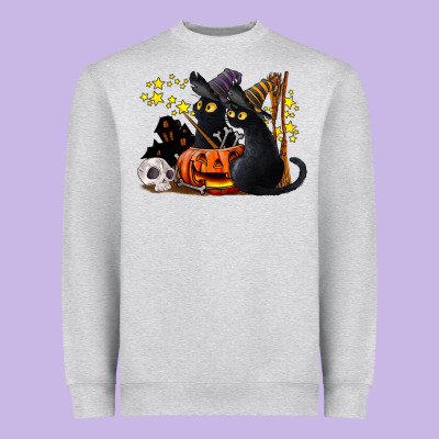 Halloween Black Cats Heavyweight Sweatshirt Designed By Lillyallendesigns