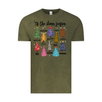 Vintage Olive tis the damn season music Vintage Tee - MaliasSmallBusiness