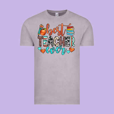 Best Teacher Ever Vintage Tee Designed By Jahusdesignshop