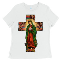 Our Lady Of Guadalupe Cross Ladies Tee | Teevron
