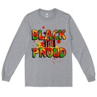 Heather Grey black and proud Long Sleeve Tee - LillyAllenDesigns