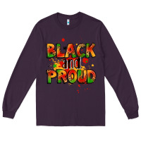 Plum black and proud Long Sleeve Tee - LillyAllenDesigns