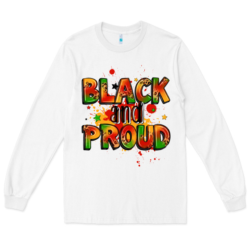 Black And Proud Long Sleeve Tee by LillyAllenDesigns | Teevron