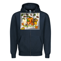 Navy happy fall y'all teeth Zipper Hoodie - TumblerDesignByShophia