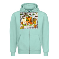 Seafoam happy fall y'all teeth Zipper Hoodie - TumblerDesignByShophia