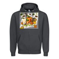 Smoke happy fall y'all teeth Zipper Hoodie - TumblerDesignByShophia