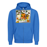 True Royal happy fall y'all teeth Zipper Hoodie - TumblerDesignByShophia