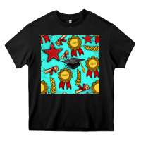 Black graduation seamless pattern Heavy Core Tee - BundleAndBundleShop