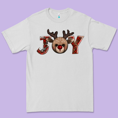 Joy Reindeer Premium Tee Designed By Adodesignshop