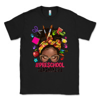 Black preschool teacher life afro messy bun Classic Tee - NancyCooperArtShop