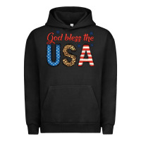 Pigment Black god bless the usa Urban Hoodie - BundleAndBundleShop