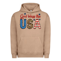 Pigment Burro god bless the usa Urban Hoodie - BundleAndBundleShop