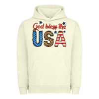Pigment Pistachio god bless the usa Urban Hoodie - BundleAndBundleShop