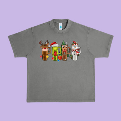 Obsessive Cup Disorder Christmas Urban Heavy Tee Designed By Maliassmallbusiness
