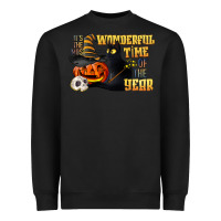 Black wonderful time of the year halloween Heavyweight Sweatshirt - LillyAllenDesigns