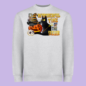 Wonderful Time Of The Year Halloween Heavyweight Sweatshirt Designed By Lillyallendesigns