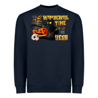 Navy wonderful time of the year halloween Heavyweight Sweatshirt - LillyAllenDesigns