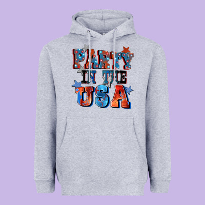 Party In The Usa 4th Of July Heavyweight Hoodie Designed By Cowgirlartshop
