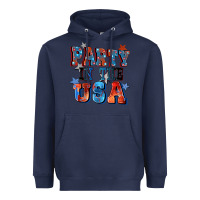 Navy Party in the usa 4th of july Heavyweight Hoodie - CowGirlArtShop