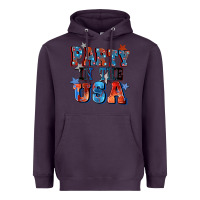 Plum Party in the usa 4th of july Heavyweight Hoodie - CowGirlArtShop
