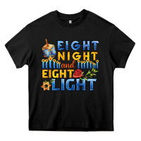 Black eight night and eight light for hanukkah Heavy Core Tee - AdoDesignShop