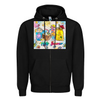 Black hello summer coffee cups Zipper Hoodie - TumblerDesignByShophia