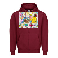 Hello Summer Coffee Cups Zipper Hoodie | Teevron