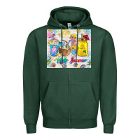 Sports Green hello summer coffee cups Zipper Hoodie - TumblerDesignByShophia