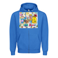 True Royal hello summer coffee cups Zipper Hoodie - TumblerDesignByShophia