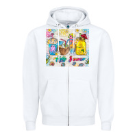 White hello summer coffee cups Zipper Hoodie - TumblerDesignByShophia