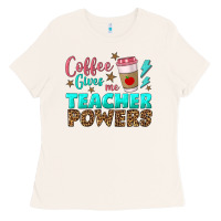 Bone coffee gives me teacher powers Ladies Tee - BundleAndBundleShop
