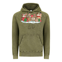 Vintage Olive christmas cookie coffe cups Vintage Hoodie - MaliasSmallBusiness