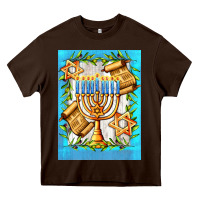 Chocolate Brown candlestick with parchment Heavy Core Tee - AdoDesignShop