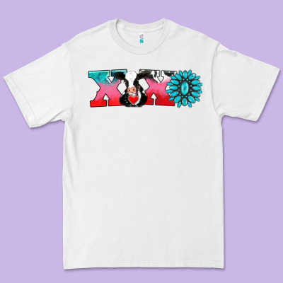 Xoxo With Cow Premium Tee Designed By Adodesignshop