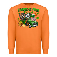 Carrot Shamrock farm Premium Sweatshirt - CowGirlArtShop
