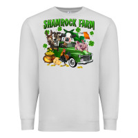 Dove Grey Shamrock farm Premium Sweatshirt - CowGirlArtShop