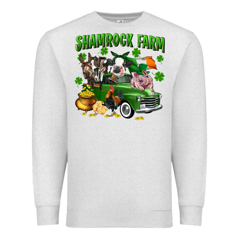 Shamrock Farm Premium Sweatshirt by CowGirlArtShop | Teevron