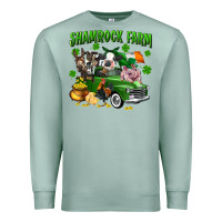 Seafoam Shamrock farm Premium Sweatshirt - CowGirlArtShop