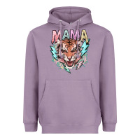 Lavender Mama tiger lightning bolt Heavyweight Hoodie - HowdyJamesFarm