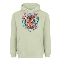 Matcha Mama tiger lightning bolt Heavyweight Hoodie - HowdyJamesFarm