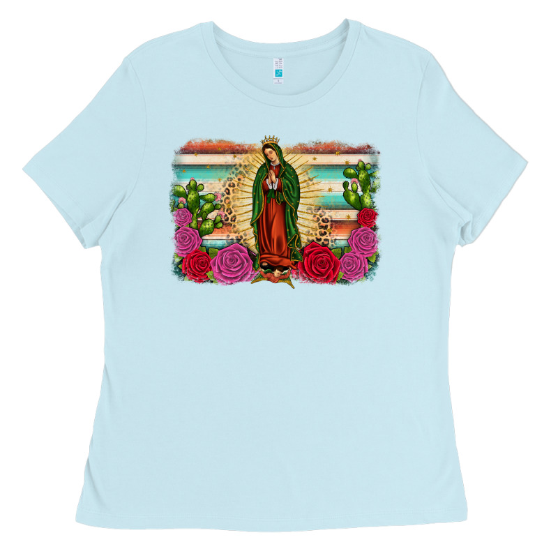 Western Our Lady Of Guadalupe Ladies Tee by JahusDesignShop | Teevron